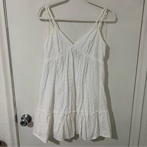 Wild Fable White Flower Design Dress, Medium